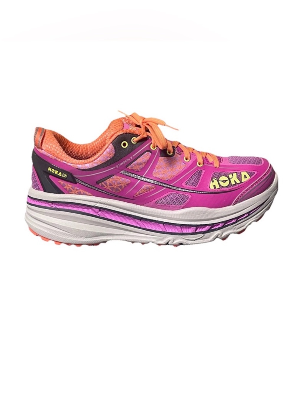 Hoka One One Stinson 3 ATR Women's Fuchsia Running Shoes Size 9.5